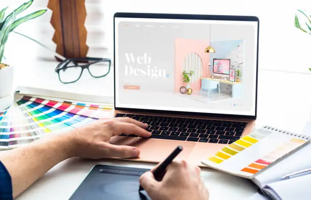 A person working on organizing colours